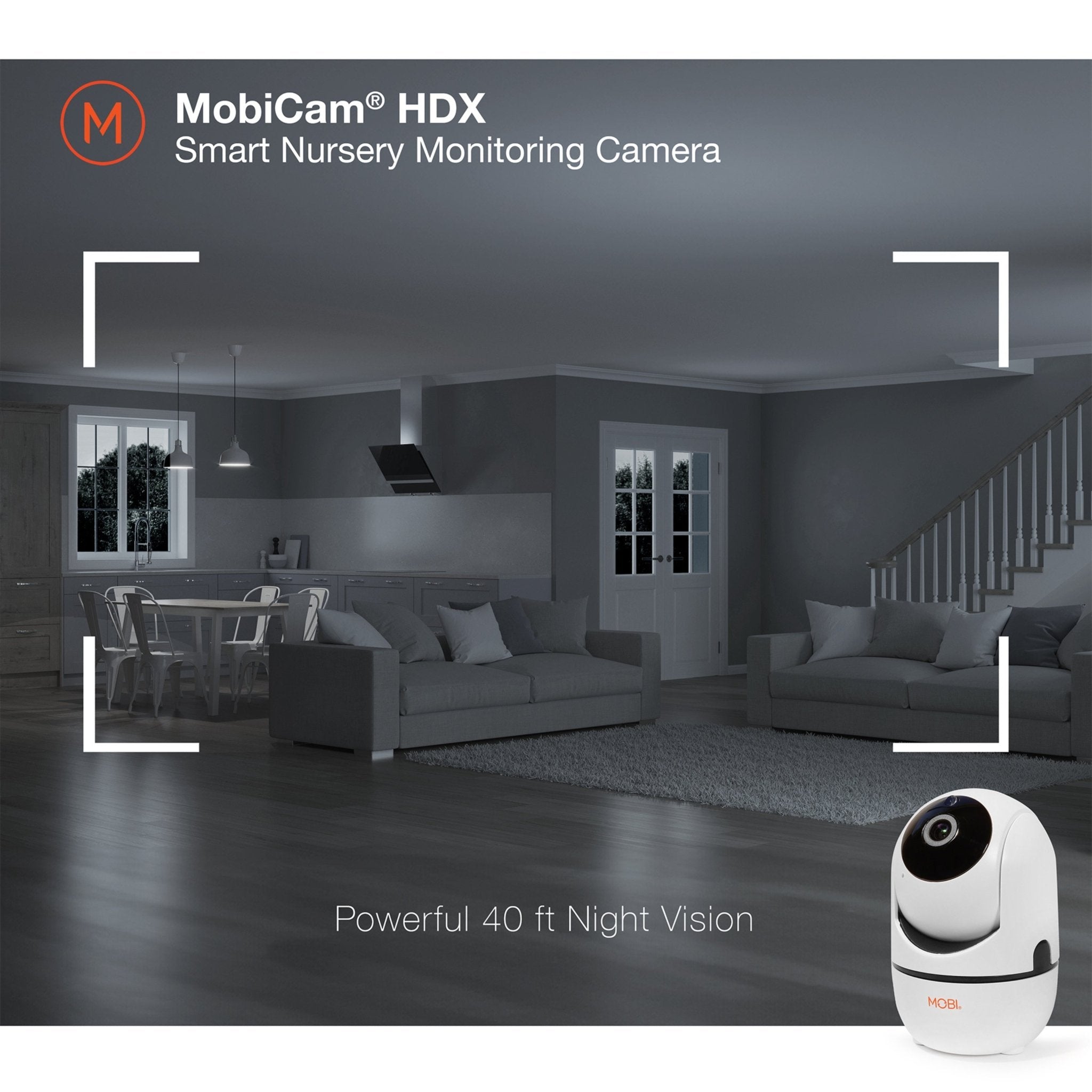 MobiCam HDX Wi - Fi Pan & Tilt Smart Nursery, Elderly & Home Monitoring Camera (Free shipping) - MOBI USA