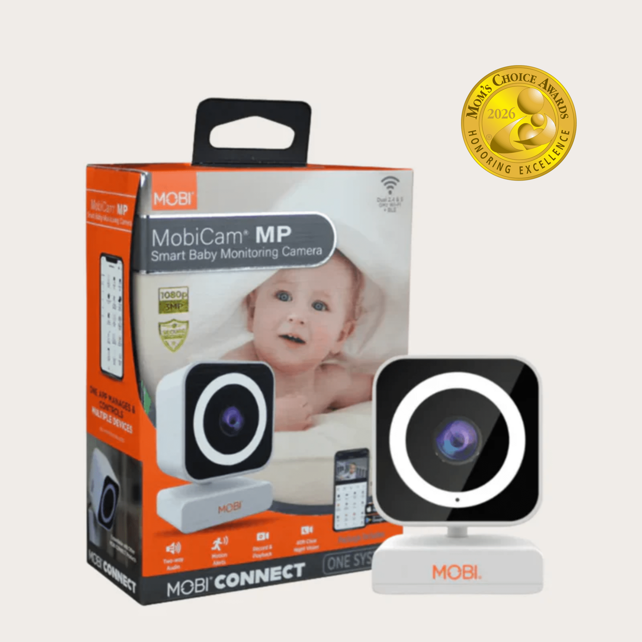 MobiCam MP 3MP Smart Baby & Home Monitor, Night Vision - MOBI USA