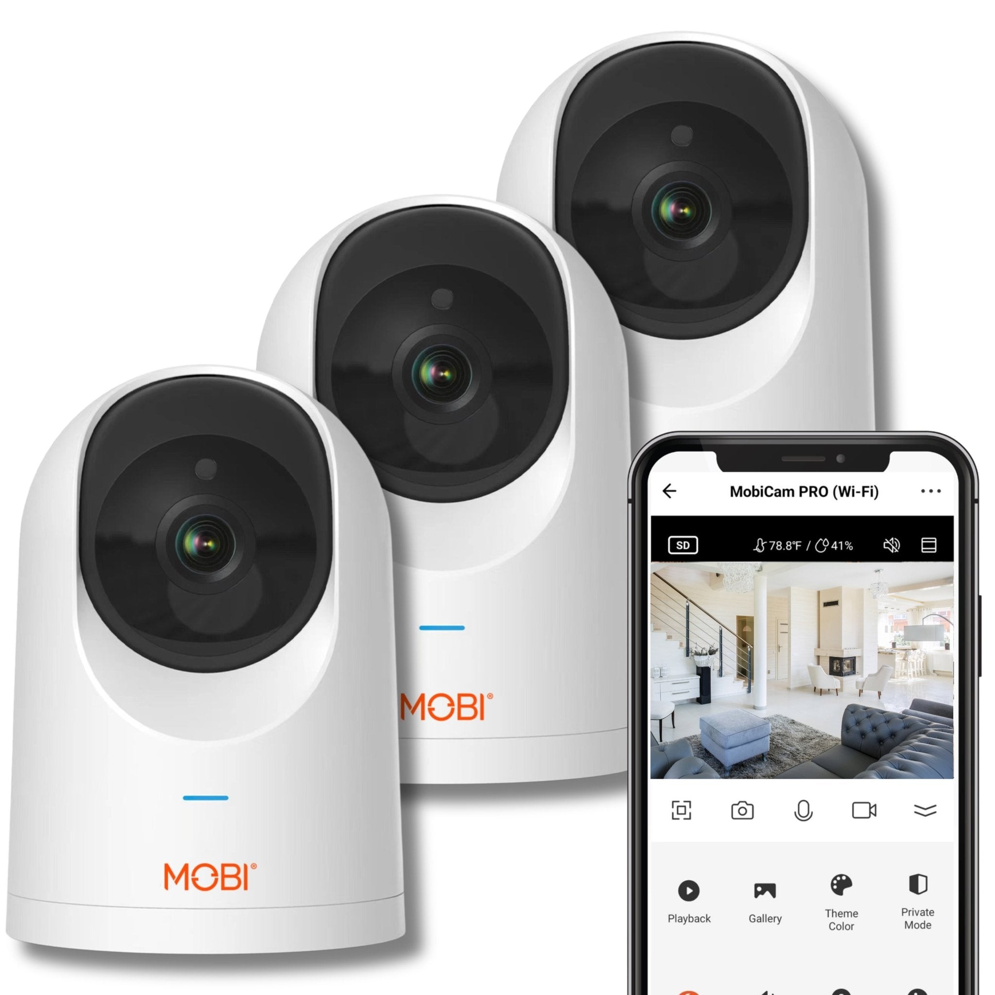 MobiCam PRO Baby Smart Monitor with HD, Pan & Tilt - MOBI USA