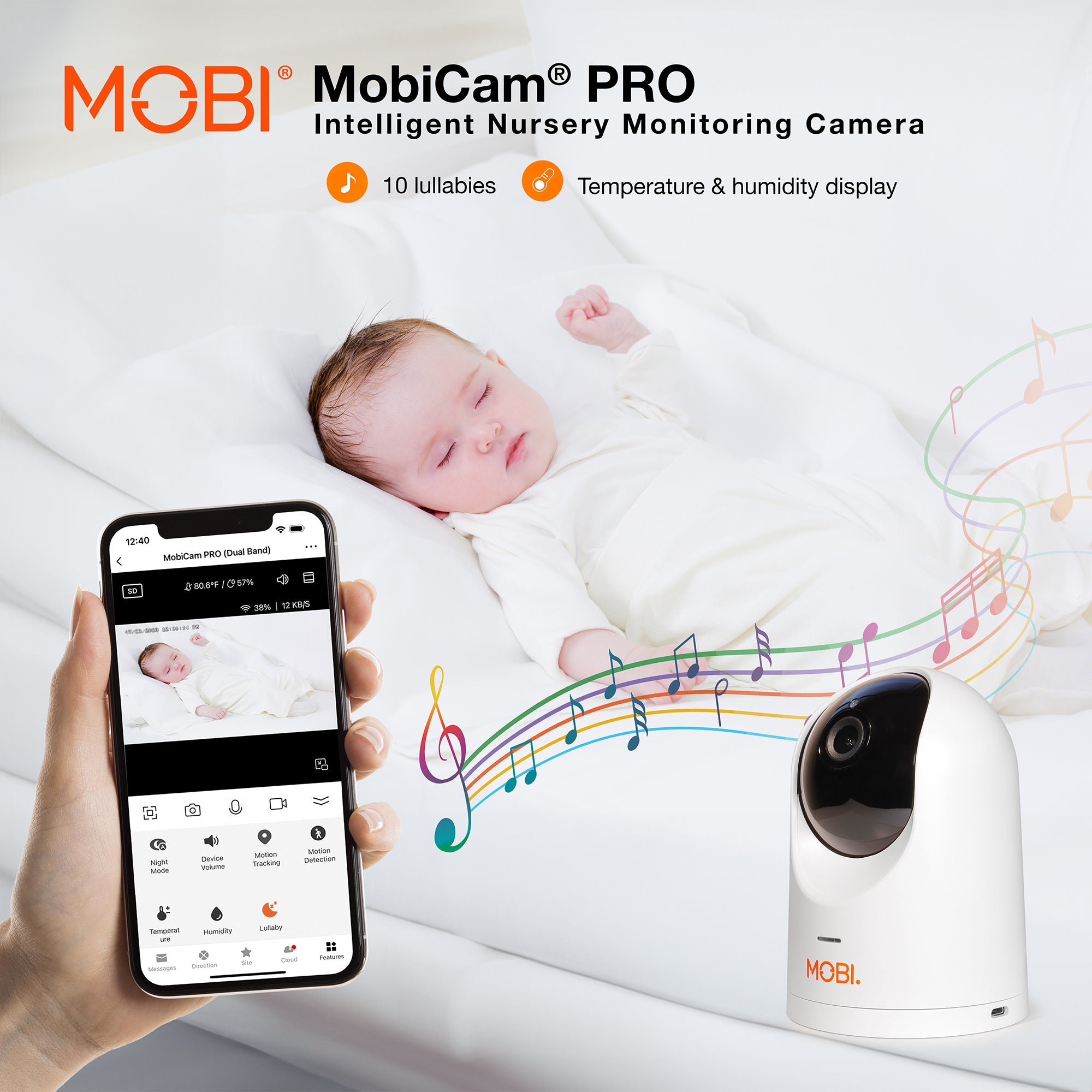 MobiCam PRO Intelligent Nursery Monitoring Camera - MOBI USA