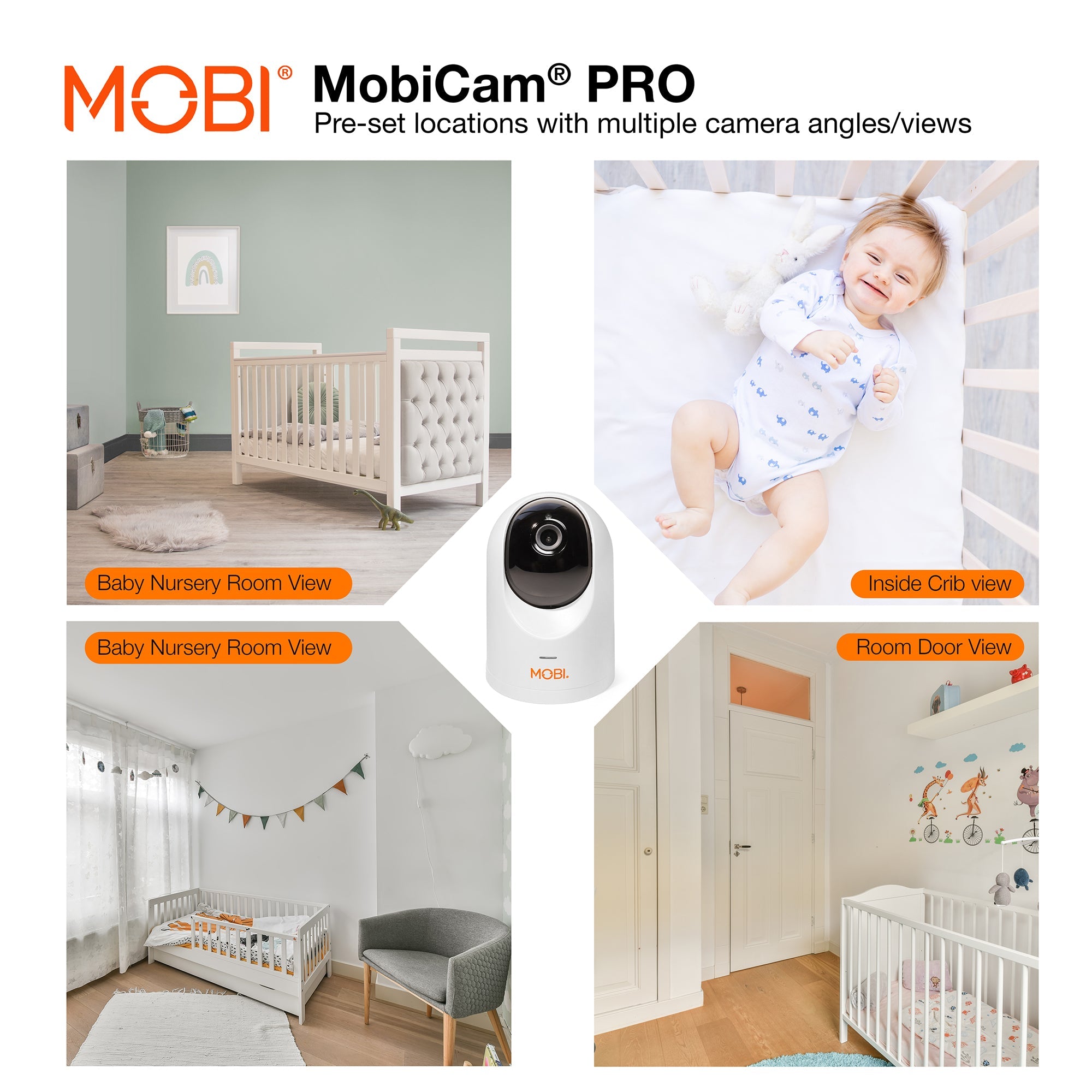 MobiCam PRO Intelligent Nursery Monitoring Camera - MOBI USA