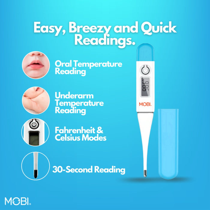 Oral Digital Thermometer with Protective Cover - MOBI USA