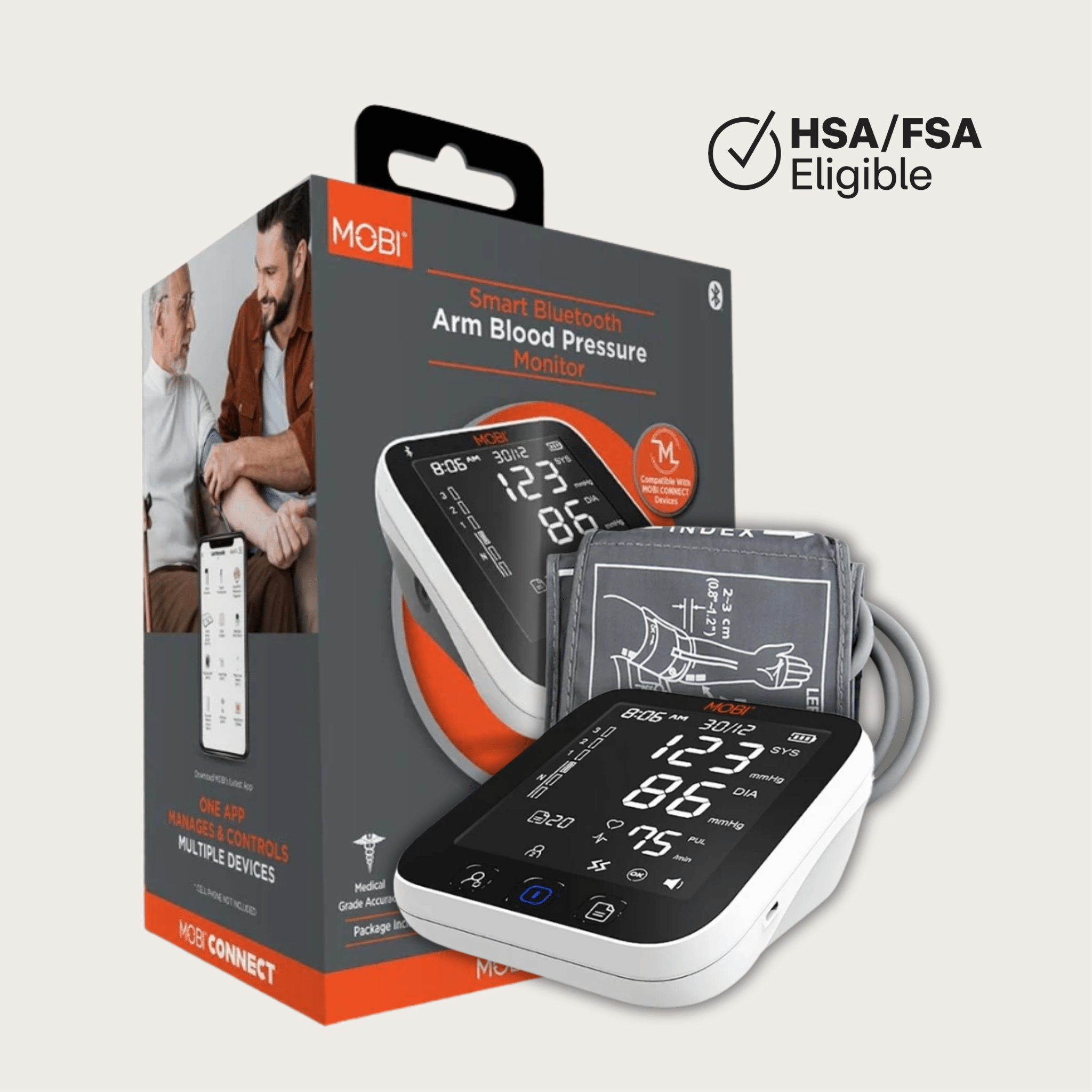 Smart Bluetooth Blood Pressure Monitor - MOBI USA