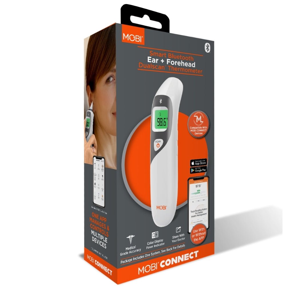 Smart DualScan Ear & Forehead Bluetooth Thermometer - MOBI USA