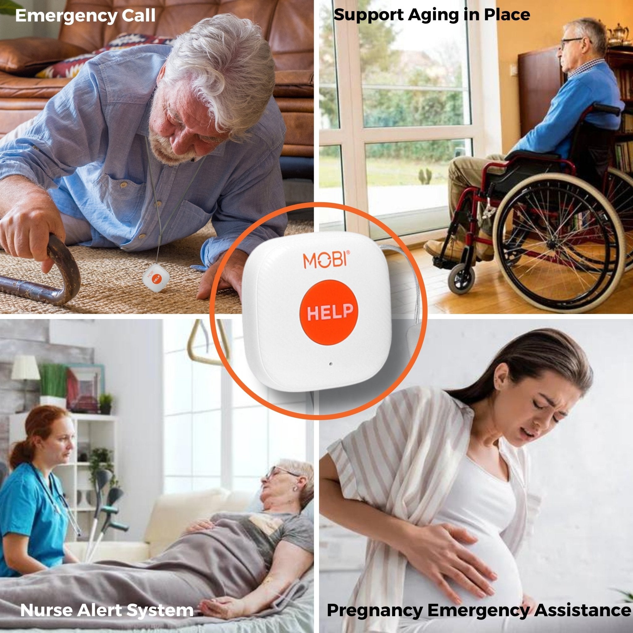 Smart Wi - Fi Caregiver Support Monitoring System & Alert Button - MOBI USA